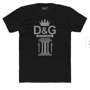 D&G Dolce & Gabbana "Midevil logo" Fitted T-Shirt  3 colors